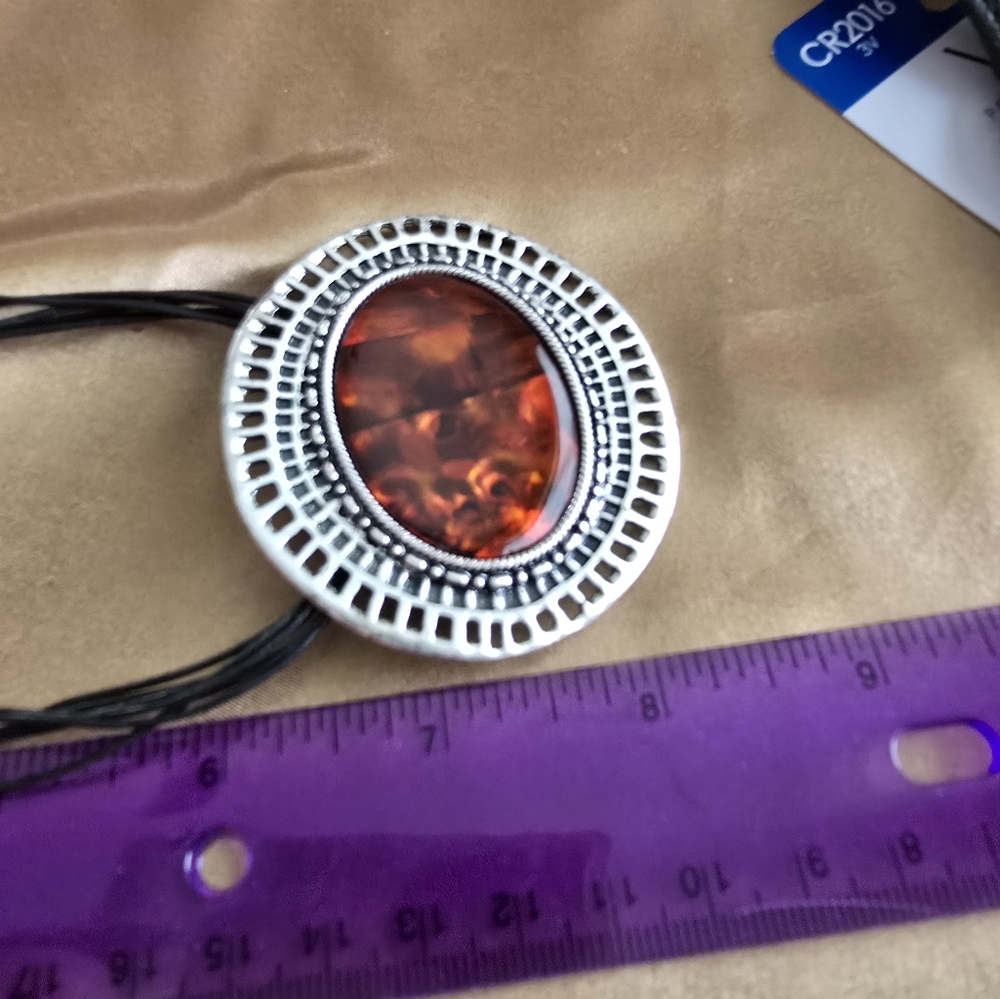 Chico's Brown and Silver Vintage-Inspired Necklace - Picture 5 of 8